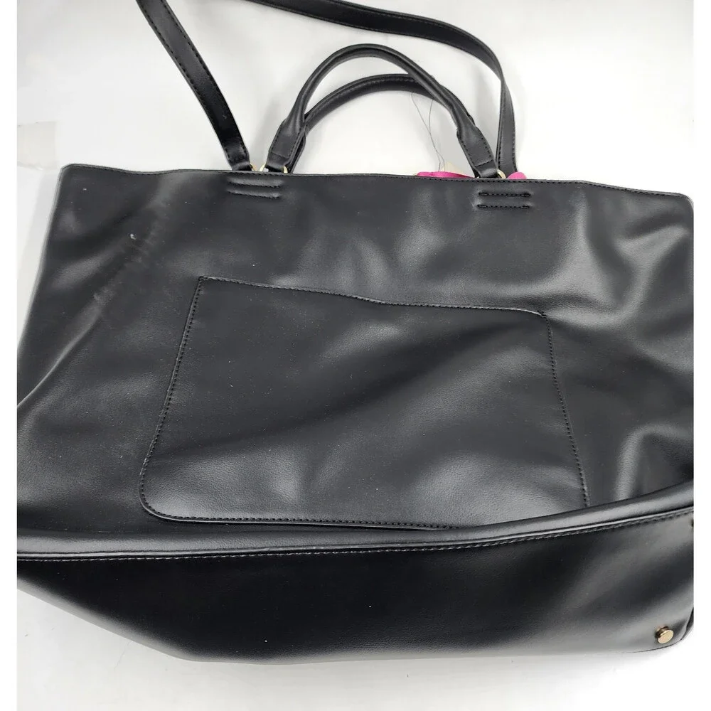On 34th Leightonne Tote Bag Women's One Size Black Snap Closure